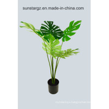 UV Resistant Artificial Monstera Bonsai Potted Plant for Home Decoration (51089)